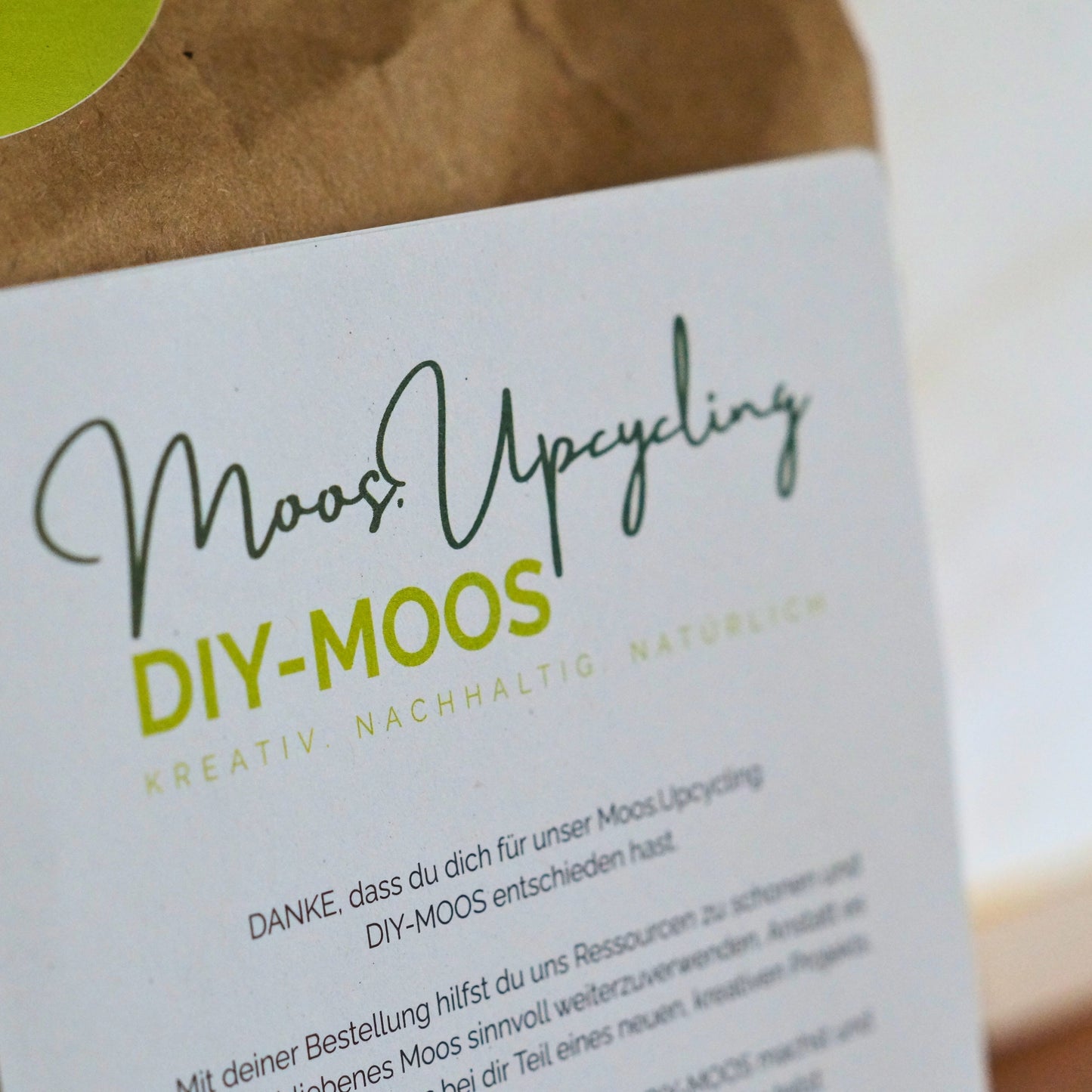Moos.Upcycling DIY-MOOS